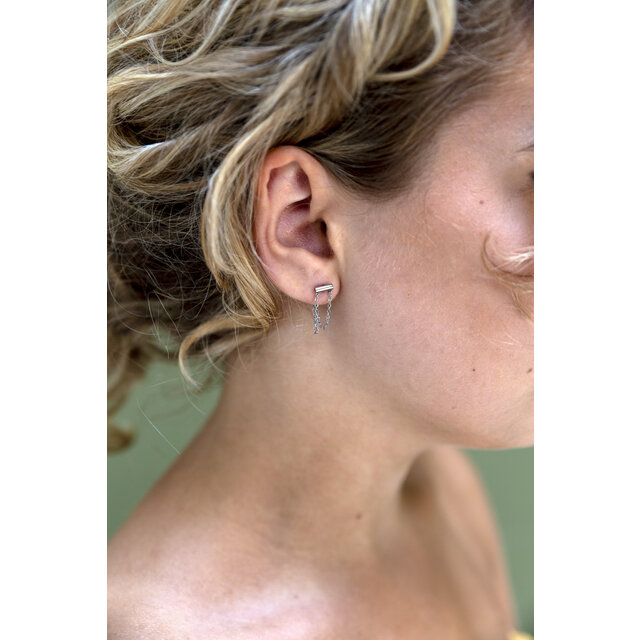 Go Dutch Label Double Chain Oorbellen E1280-1