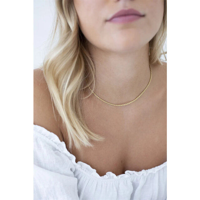 Small Twist Goud Ketting N2492-2 Small Twist Goud Ketting N2492-2