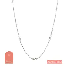Subtle Heart Ketting Zilver N3921-1