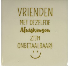 Vrienden met dezelfde afwijkingen zijn onbetaalbaar! Crème/goud