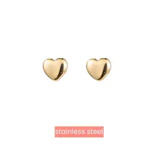 Full Heart Stud Oorbellen Goud E2758-2