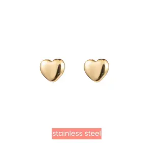 Full Heart Stud Oorbellen Goud E2758-2