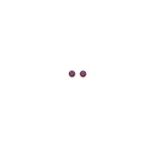 Amethyst Basis Crystal Oorstuds Goud 82341