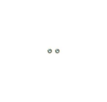 Aquamarine Basis Crystal Oorstuds Goud 82341