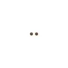 Burgundy Basis Crystal Oorstuds Goud 82341