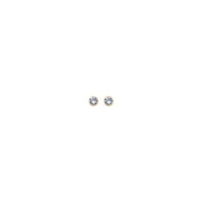 Light Sapphire Basis Crystal Oorstuds Goud 82341