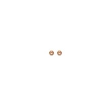 Light Smoke Topaz Basis Crystal Oorstuds Goud 82341