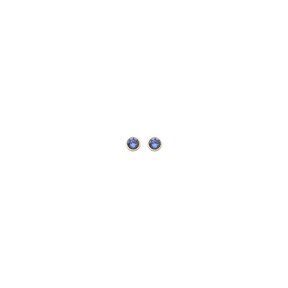 Sapphire Basis Crystal Oorstuds Goud 82341