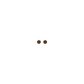 Smoke Quartz Basis Crystal Oorstuds Goud 82341