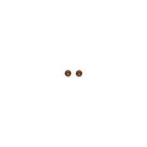 Smoke Topaz Basis Crystal Oorstuds Goud 82341