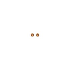Topaz Basis Crystal Oorstuds Goud 82341