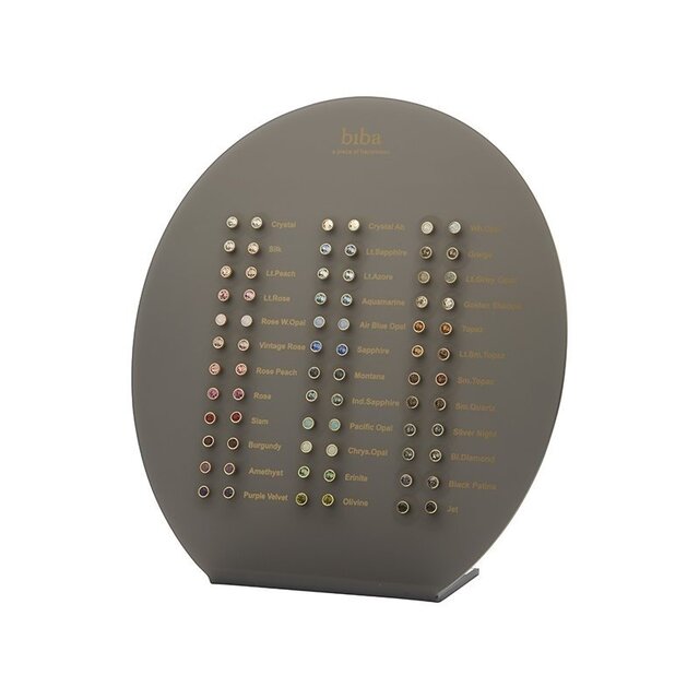 Silk Basis Crystal Oorstuds Goud 82341