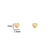 Heart Stud Zilver Oorbellen E4800-2 Heart Stud Zilver Oorbellen E4800-2