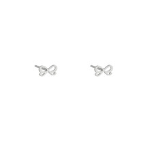 Litlle Bow Stud Zilver Oorbellen E4812-1