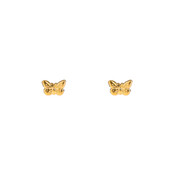 Butterfly Stud Goud Oorbellen E4816-2