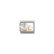 NOMINATION COMPOSABLE CLASSIC SYMBOLS WHITE HEART 030613/08