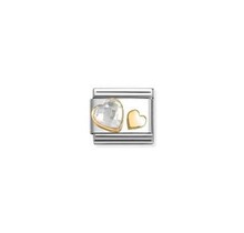 NOMINATION COMPOSABLE CLASSIC SYMBOLS WHITE HEART 030613/08