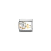 NOMINATION COMPOSABLE CLASSIC SYMBOLS WHITE HEART 030613/08