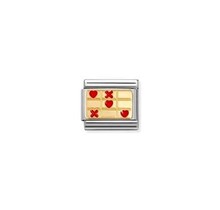 Nomination Link - 030284-71 - Classic PLATES - Red Love Wins (tic-tac-toe)