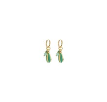 Beach Finds Schelp Oorbellen Groen 83306MIX08