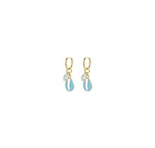 Beach Finds Schelp Oorbellen Blauw 83306MIX07