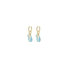 Beach Finds Schelp Oorbellen Blauw 83306MIX07