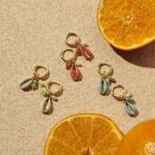 Beach Finds Schelp Oorbellen Licht Roze 83306MIX03