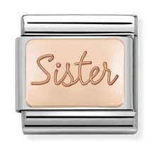 Nomination Link Rosékleurig - 430101-38 - Classic PLATES - Sister