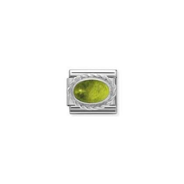 NOMINATION COMPOSABLE CLASSIC DETAIL PERIDOT 330504/05