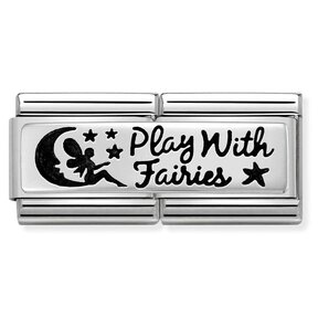 Nomination Link - 330710-22 - Classic DOUBLE ENGRAVED - Play with Fairies