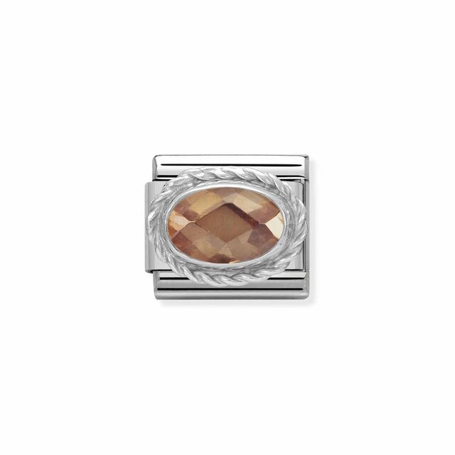 Nomination Link - 330604-024 - Classic FACETED CZ - Champagne Nomination Link - 330604-024 - Classic FACETED CZ - Champagne