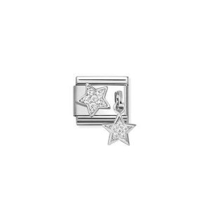 Nomination Link - 331817-16 - CHARMS - CZ Pavè Star and Star