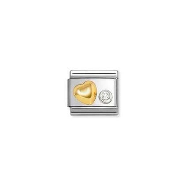 NOMINATION COMPOSABLE CLASSIC SYMBOL RAISED HEART 630301/02