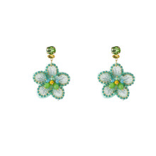 Flower Dangle - 14K + Mint E5123-2