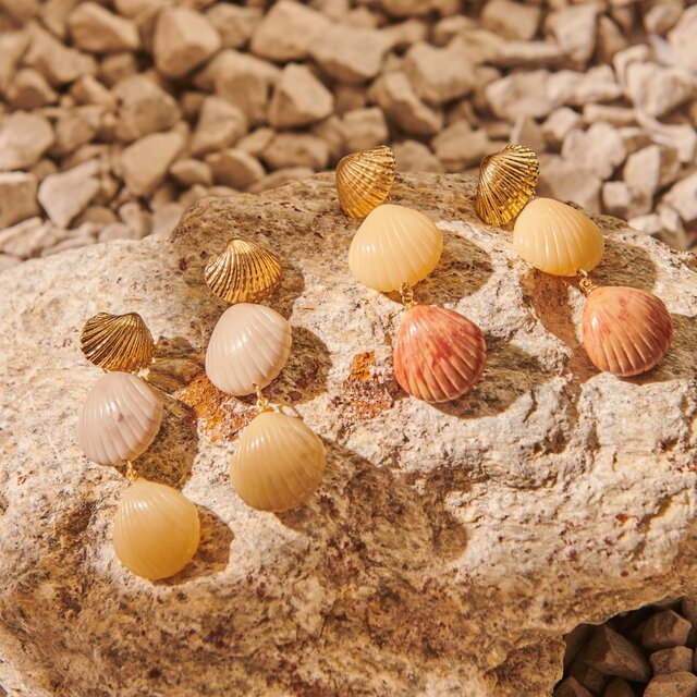 Mer Drie Schelpen Oorstekers 84220Mix02 Mer Drie Schelpen Oorstekers 84220Mix02
