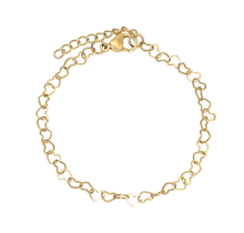 Armband Hearts 17+3cm