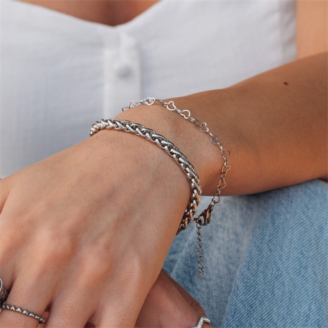 Armband Hearts 17+3cm