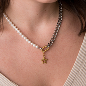 Samengestelde ketting Nori-45.5cm