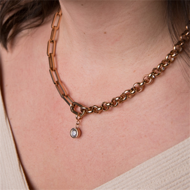 Samengestelde ketting Niké-45.5cm