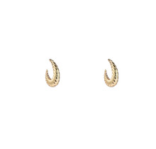 CROISSANT CREOLE GOLD OORBELLEN E4019-2