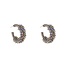 Day & Eve by Go Dutch Label Threaded Beads Hoop - blue mix E4570-4 Oorbellen