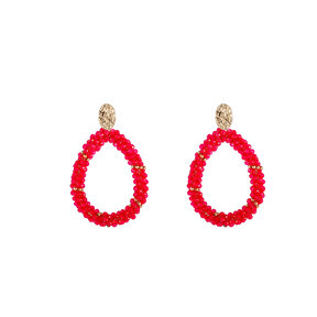 Party Beads - 14K + Bright Red E4694-06