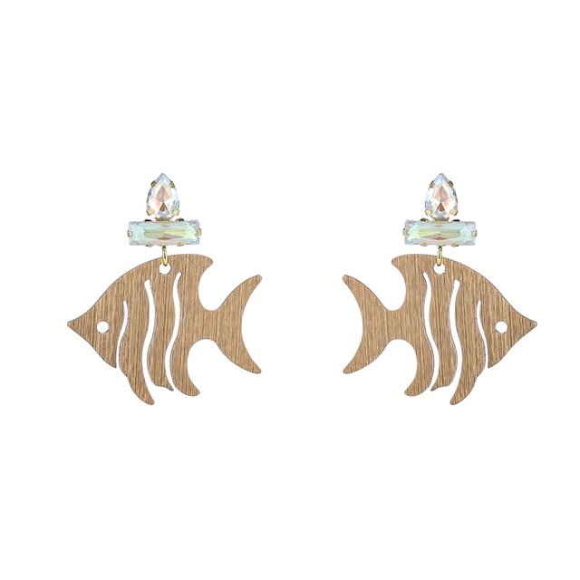 E4128-1 AngelFish Dangle - 14K + White