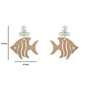 E4128-1 AngelFish Dangle - 14K + White