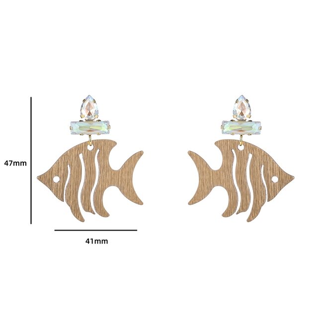 E4128-1 AngelFish Dangle - 14K + White