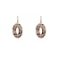 Full-on Beads Oval Mocca Mix Oorbellen E3509-18
