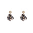 Flower Drop & Dangle Grey Oorbellen E4535-1