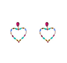 Fine Heart Rainbow Oorbellen E4598-4