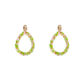 Party Beads - 14K + Royal Green E4694-08