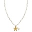 Biba Lange crystal ketting zeester goud wit 61577Mix04
